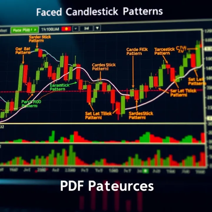 Advanced Candlestick Patterns for Technical Analysis Detailed chart showing advanced candlestick formations with annotations explaining their interpretation in market analysis