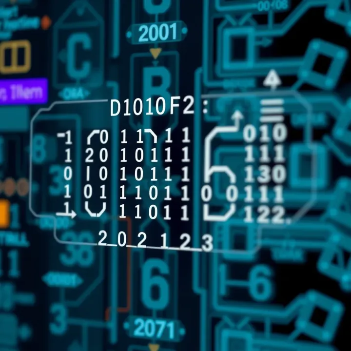 Diagram showing binary operations applied in computer science and digital logic