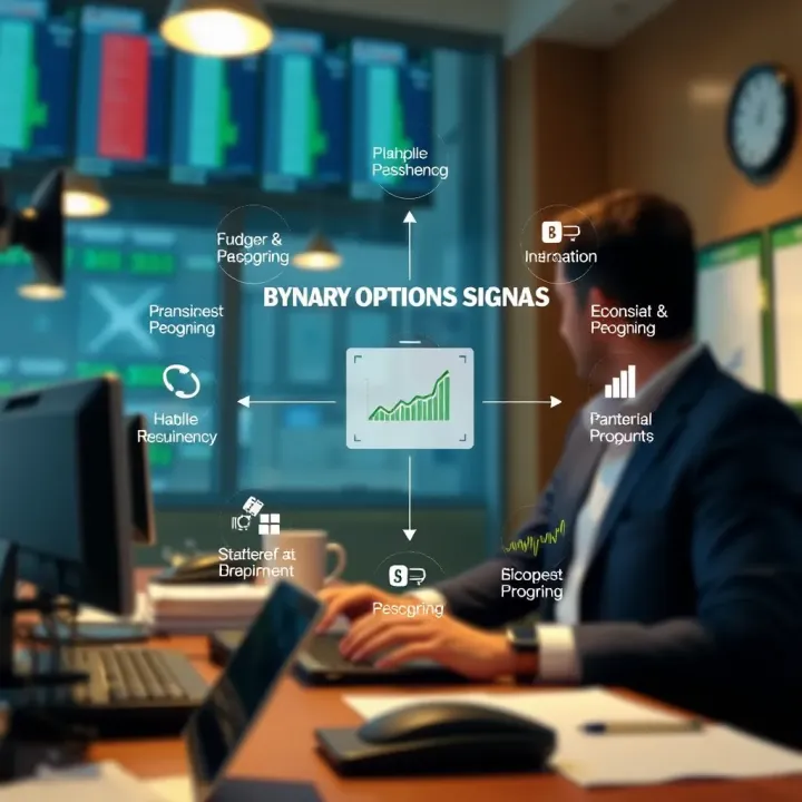 Overview of Binary Options Signal Sources and Types for Pakistani Traders Conceptual diagram illustrating sources and types of binary options signals used by traders in Pakistan