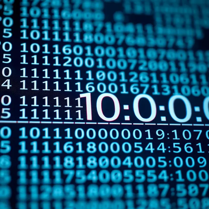 Example calculation showing how binary digits convert to decimal through addition of weighted values
