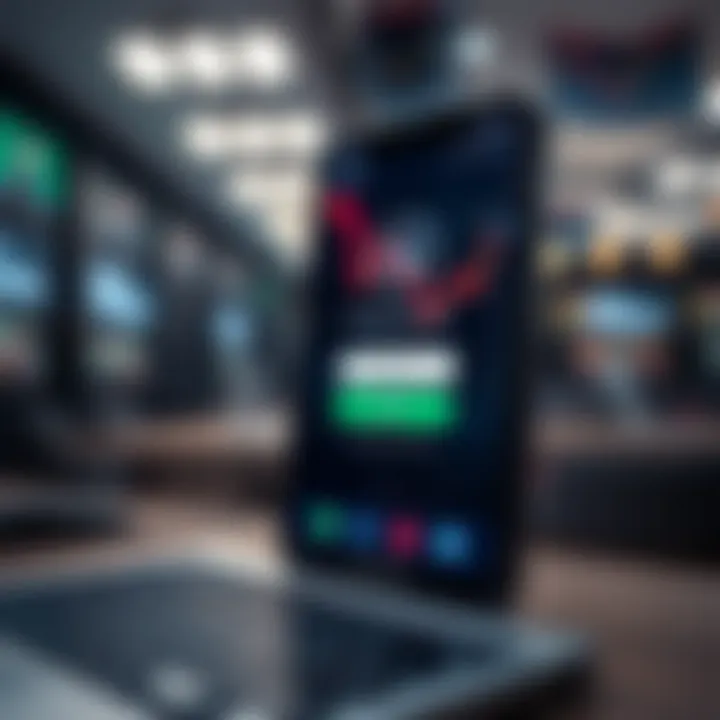 Secure login screen of a forex trading application emphasizing safety features