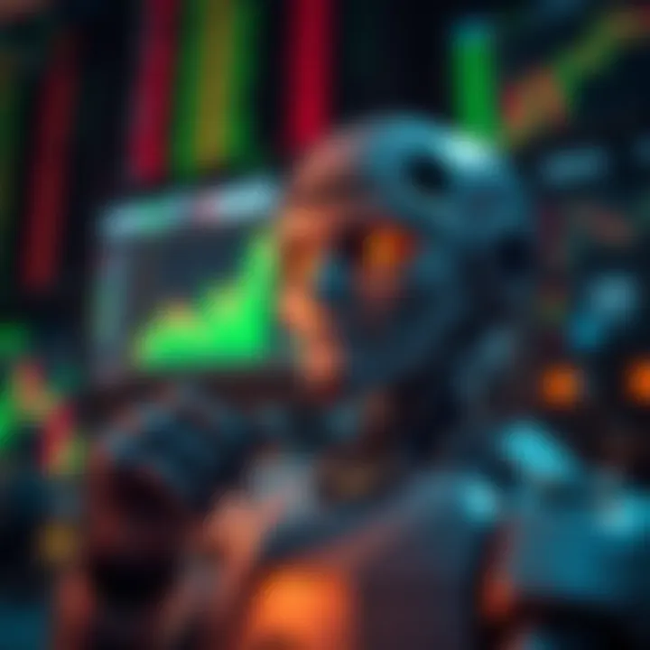 Visual representation of benefits and risks associated with using binary option robots for trading