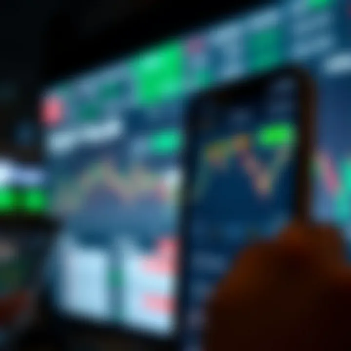 User interface of a trading application showing market data and trading options in Pakistan