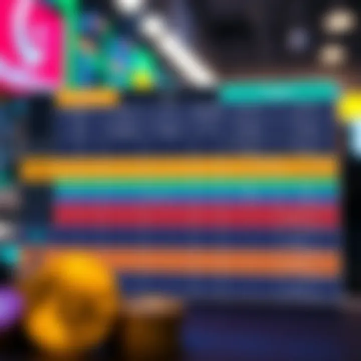 Comparison chart showing user-friendly interfaces and fee structures of popular crypto exchanges in Pakistan