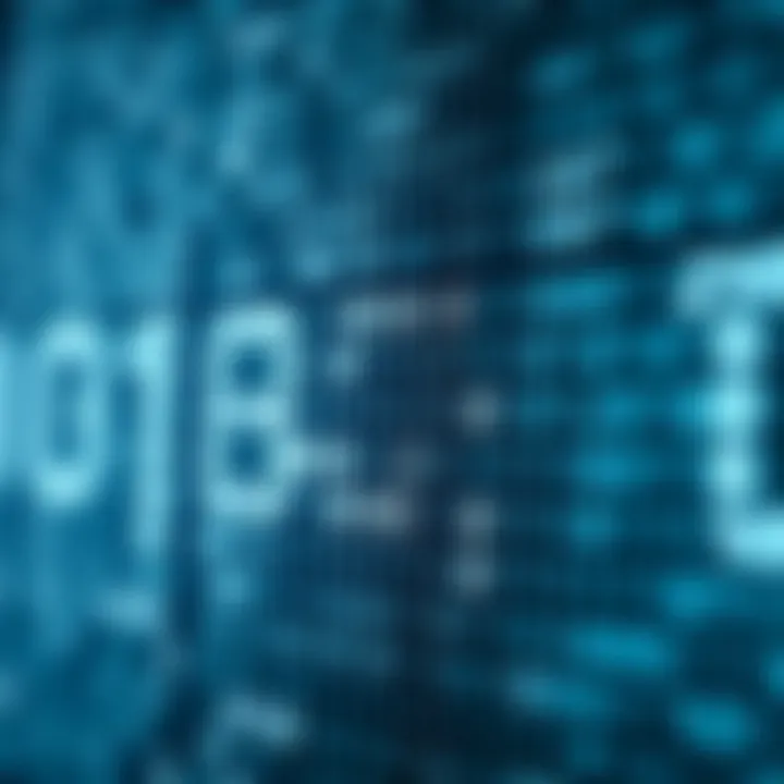 Illustration of converting a hexadecimal number into binary code through a detailed breakdown