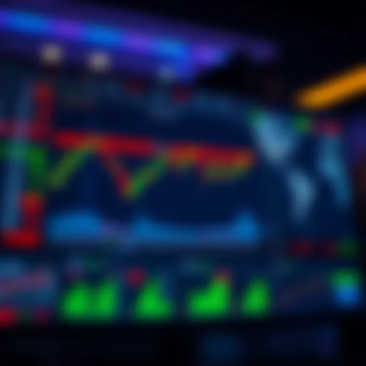 Dashboard of a binary options trading platform showing various financial instruments and trading options