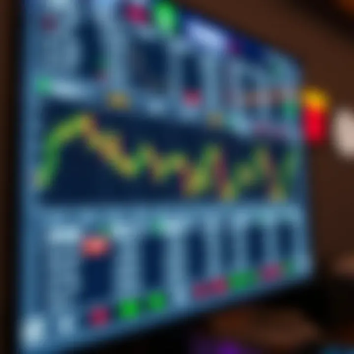 Forex Market Overview in Pakistan Digital screen showing forex charts and currency symbols representing Pakistan trading market
