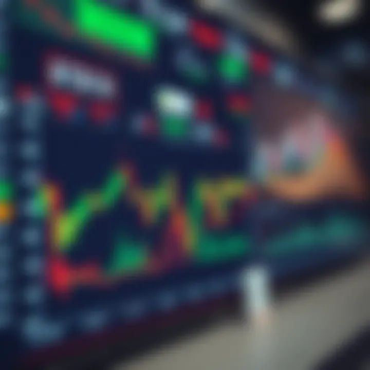 Graph illustrating forex trading strategies with currency pairs and market trends relevant to Pakistani traders