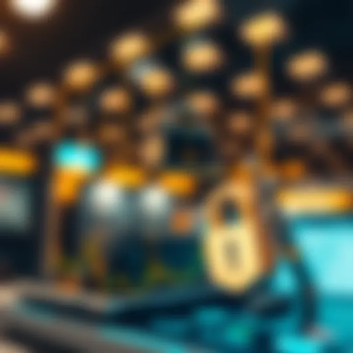 Illustration of secure digital transactions symbolizing safety in online stock trading platforms