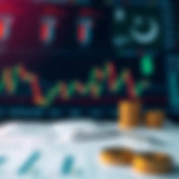 Risk management concepts illustrated with graphs and currency symbols relevant to the Pakistani market