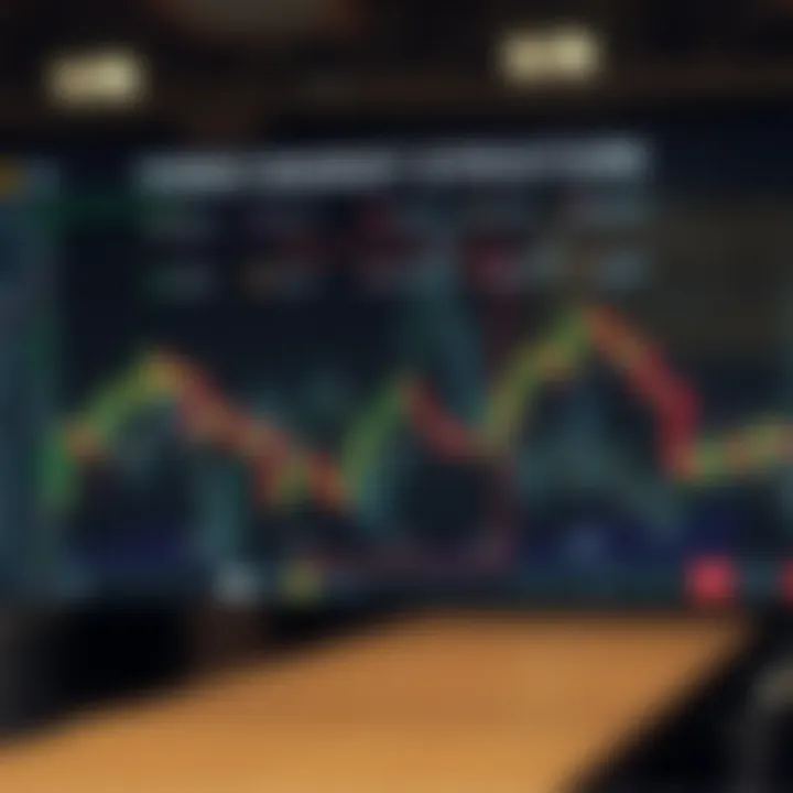 Diagram explaining forex market structure including major currency pairs, brokers, and trading hours