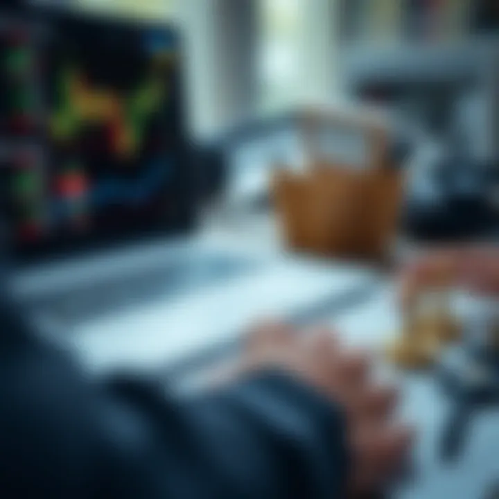 Illustration of forex trading strategies and risk management tools