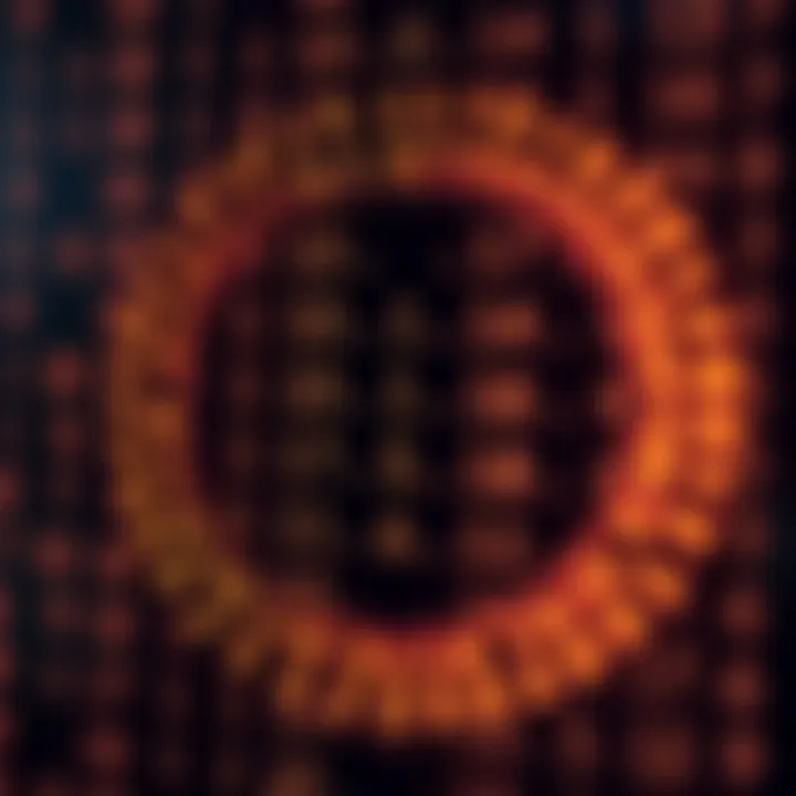 Diagram showing the binary coded decimal encoding of decimal digits 0 to 9