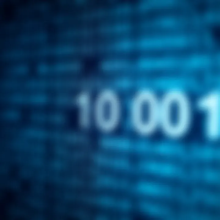 Visual representation of Binary Coded Decimal structure showing digits encoded in four-bit binary