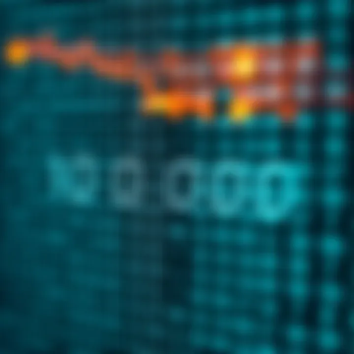 Diagram illustrating the structure of binary code with zero and one digits connected by lines