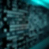 Visual representation of a binary pattern with black and white pixels illustrating data segmentation