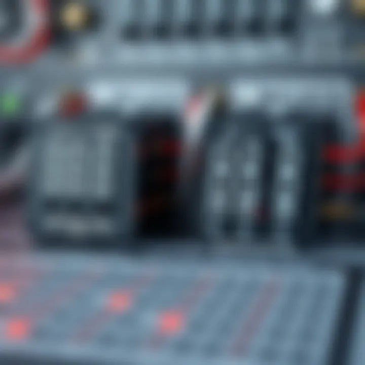 Comparison chart showcasing asynchronous versus synchronous binary counters with timing and control signals