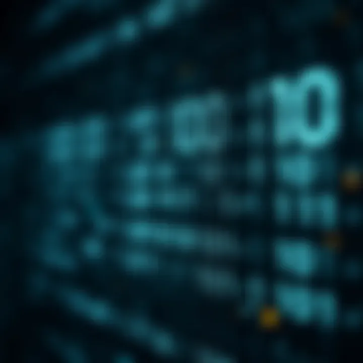 Visualization of digital data represented by sequences of binary digits in modern computing