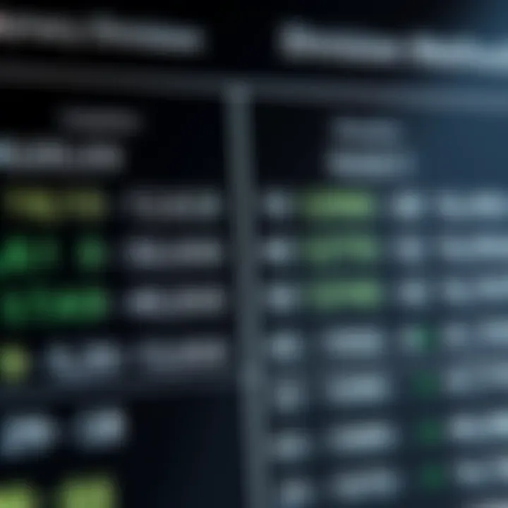 Comparison chart illustrating differences between binary and decimal division methods