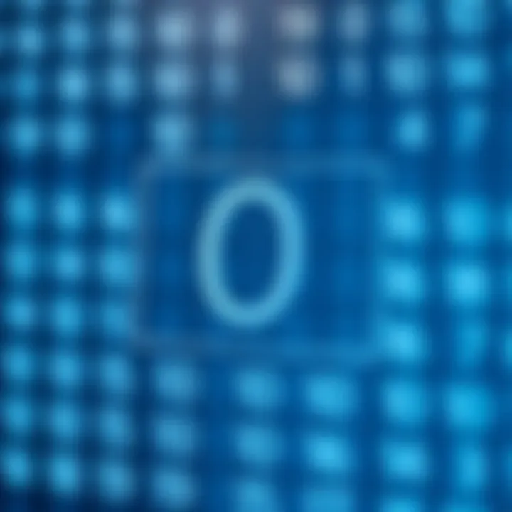 Diagram illustrating the binary numeral system with digits zero and one