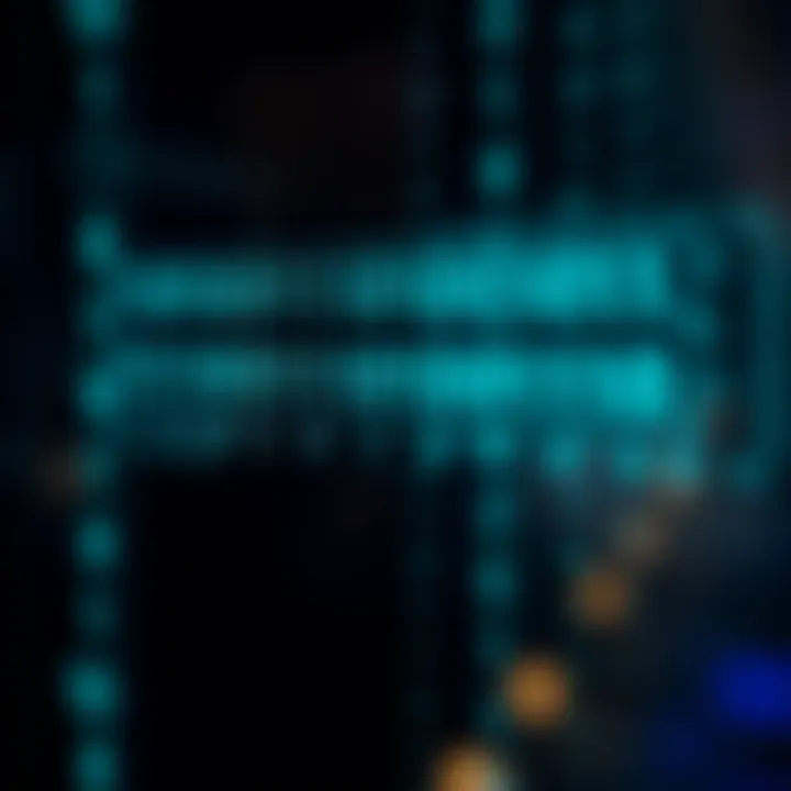 Diagram illustrating the binary numbering system with bits representing values in columns