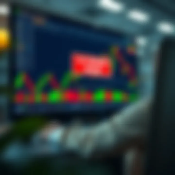 Illustration showing digital binary options trading with no deposit bonus highlighted on screen