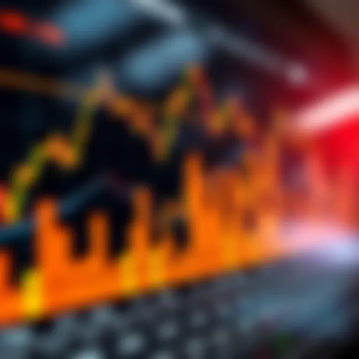 Graph depicting binary options trading trends and financial data analysis in Pakistan