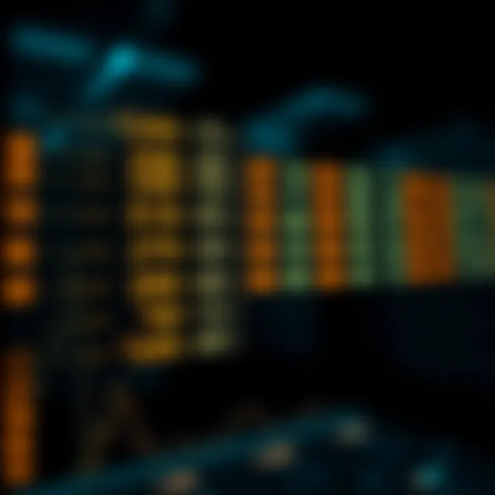 Example showing step-by-step comparison of target value with middle elements in a sorted array