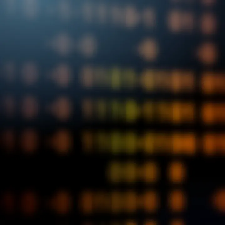 Diagram illustrating binary digits representing data with zeros and ones