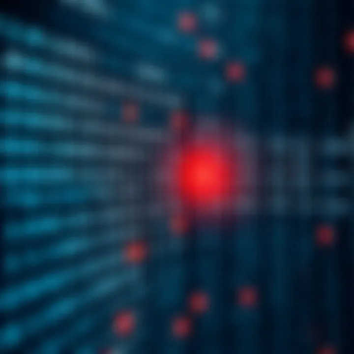Visualization of binary search dividing a sorted array to locate target element efficiently