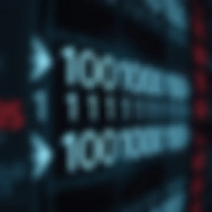 Diagram showing the addition of binary digits with carry over