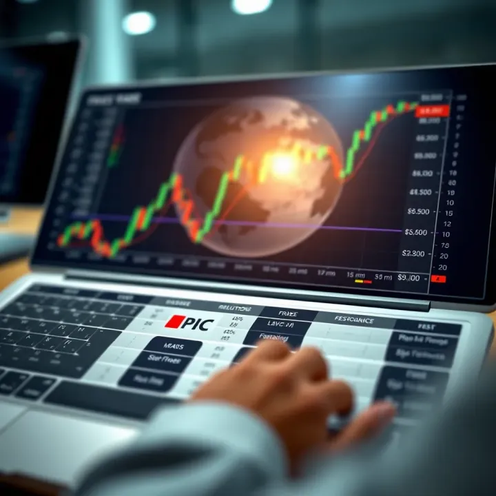 Comparison chart highlighting features of top forex brokers for Pakistani traders