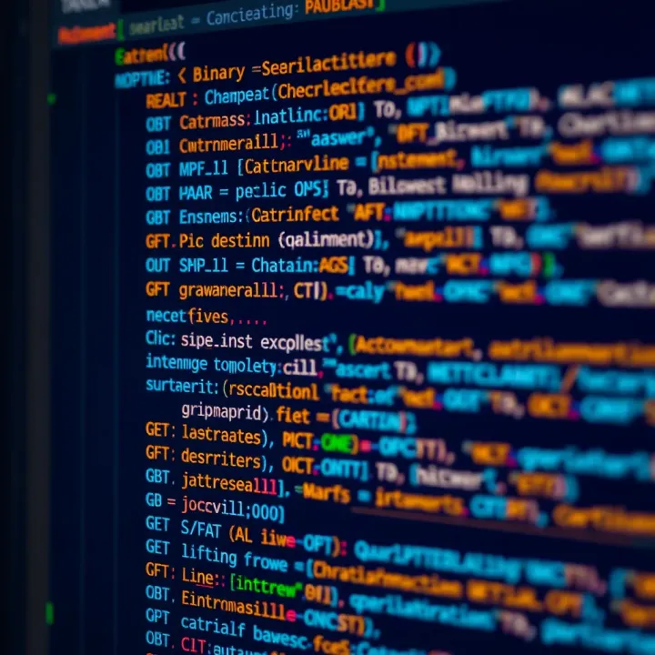 Code snippet demonstrating binary search implementation in C++ with comments