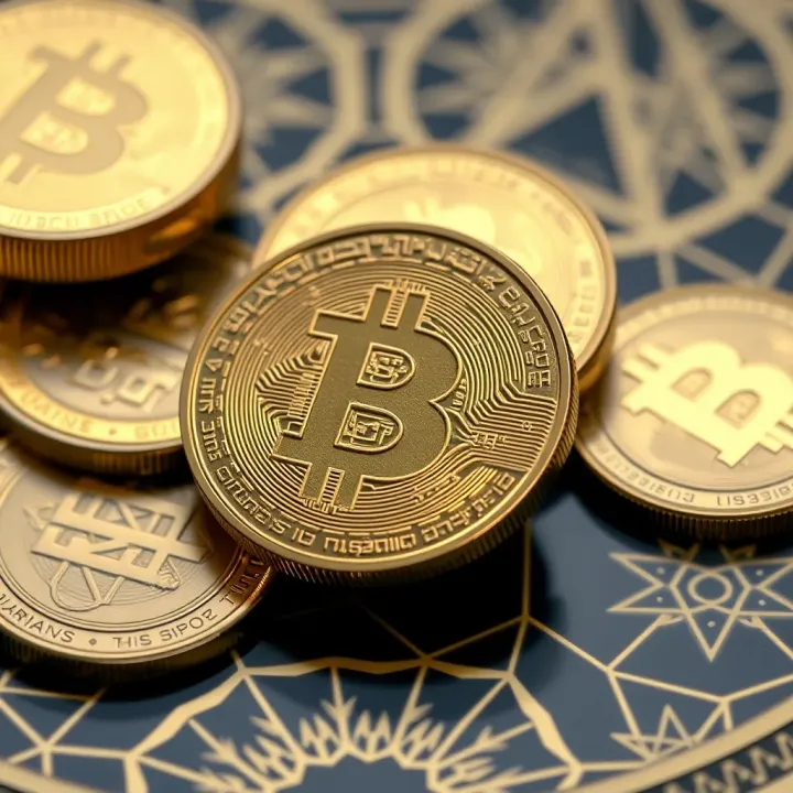 Digital representation of cryptocurrencies with Islamic geometric patterns