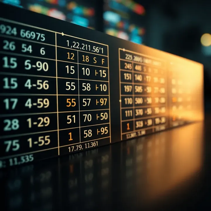 Table showcasing decimal numbers alongside their binary equivalents for easy comparison