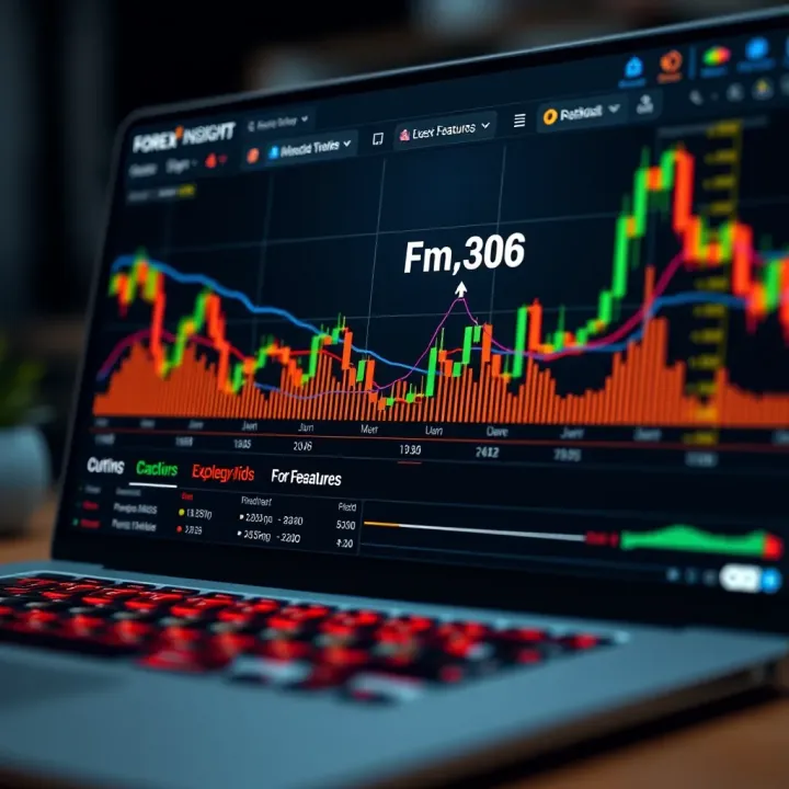 Comparison of Key Features in Forex Trading Platforms Graph depicting forex trading platform features and user interface elements