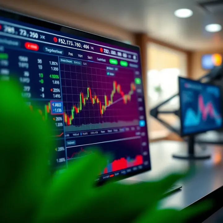 Forex Trading View Platform Dashboard Screenshot of forex trading platform interface featuring real-time data, market tools, and trend lines
