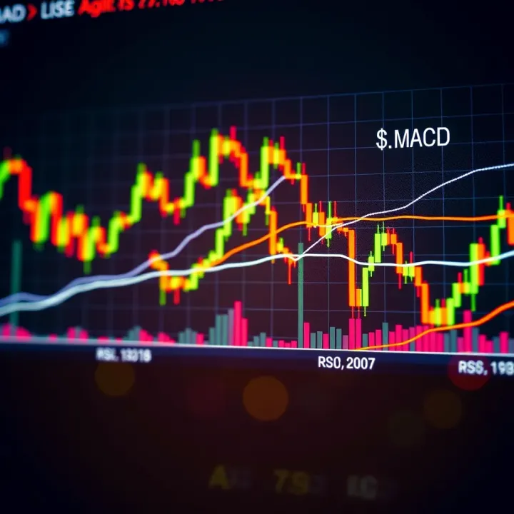 Graph illustrating relative strength index and MACD indicators highlighting momentum shifts in cryptocurrency market