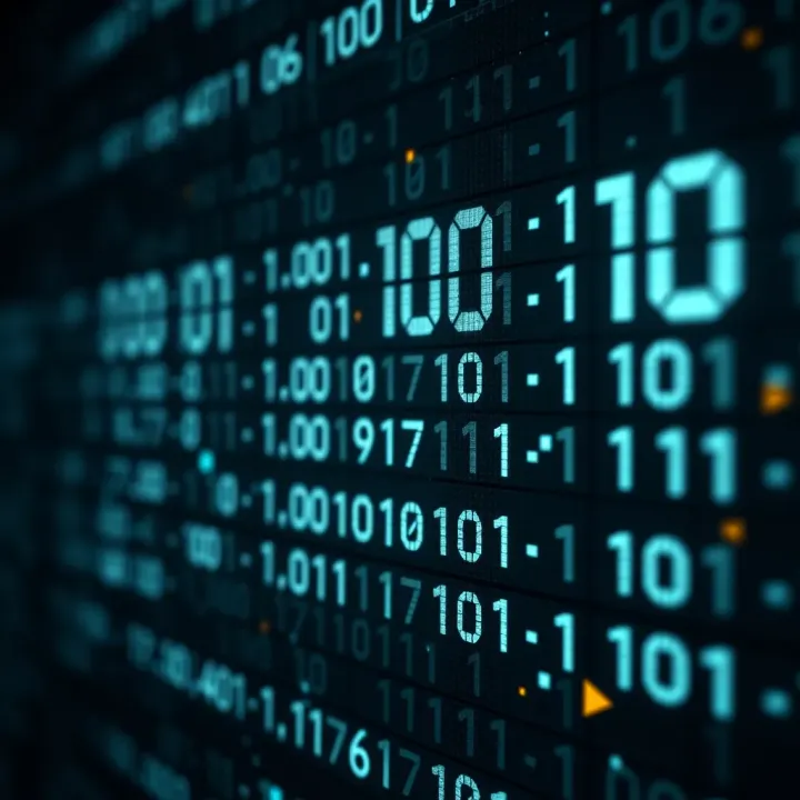 Visualization of digital data represented by sequences of binary digits in modern computing