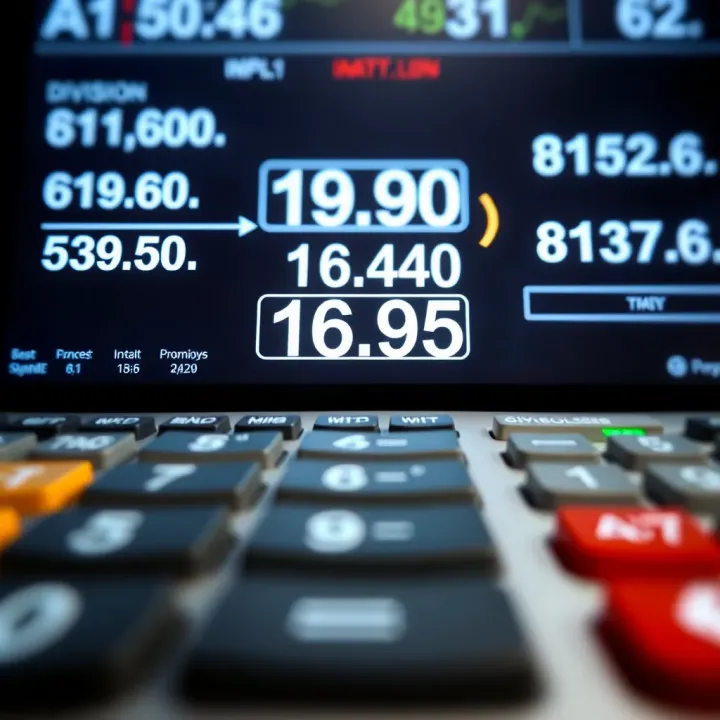 Binary Division Calculator Interface Display Screenshot of a digital calculator interface showing binary division inputs and results