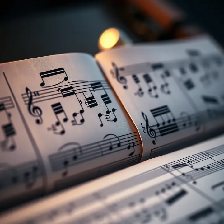 Musical score illustrating the two distinct sections of binary form in classical composition