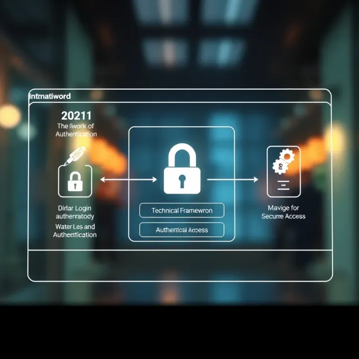 Diagram illustrating the technical framework of binary login systems highlighting data flow and authentication methods