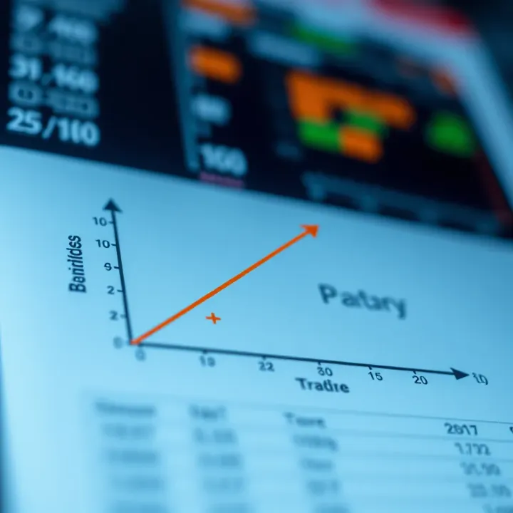 Graph illustrating the relationship between a binary outcome and predictor variables in logistic regression