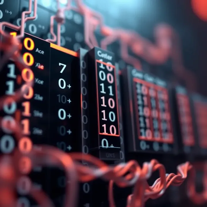 Diagram illustrating the structure and representation of binary digits in computer memory