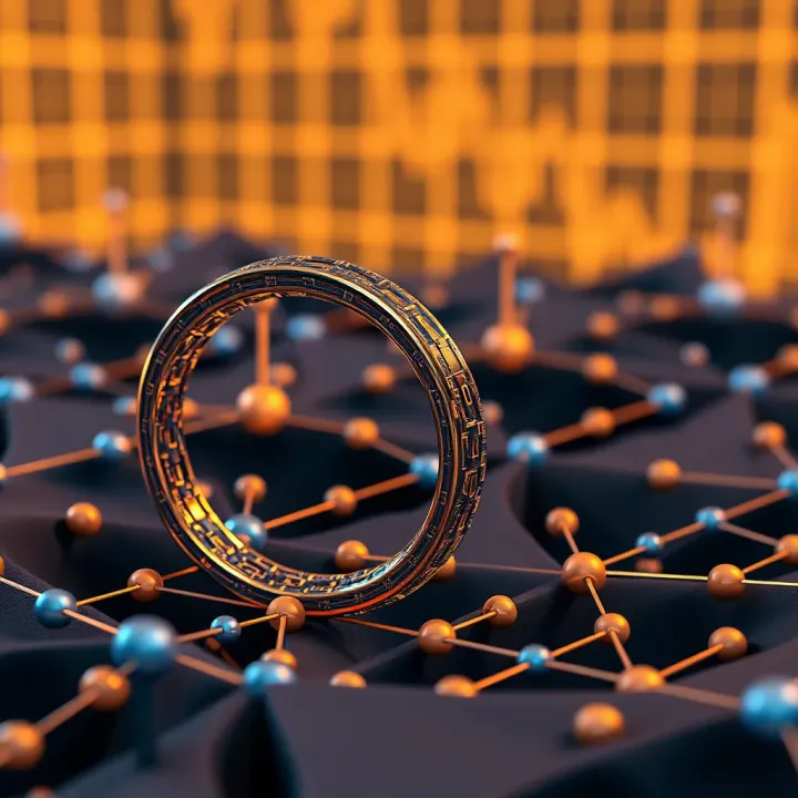 Mathematical Structures Influenced by Binary Operations Visual representation of mathematical structures like groups and rings influenced by binary operations