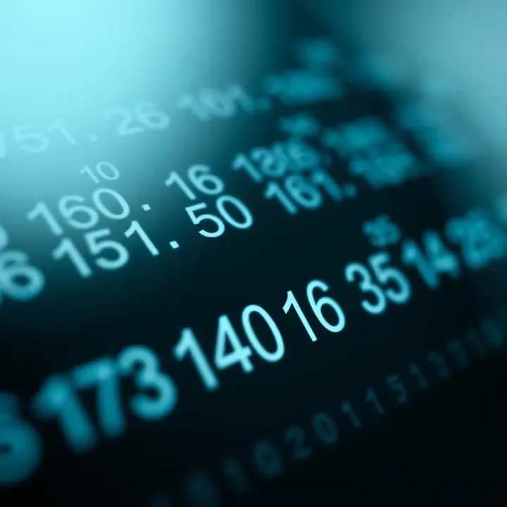 Binary Digits Corresponding to Decimal Values Visual representation of binary digits aligned with their decimal values