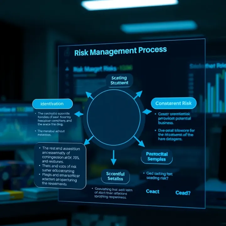 Diagram illustrating the identification and assessment of potential business risks