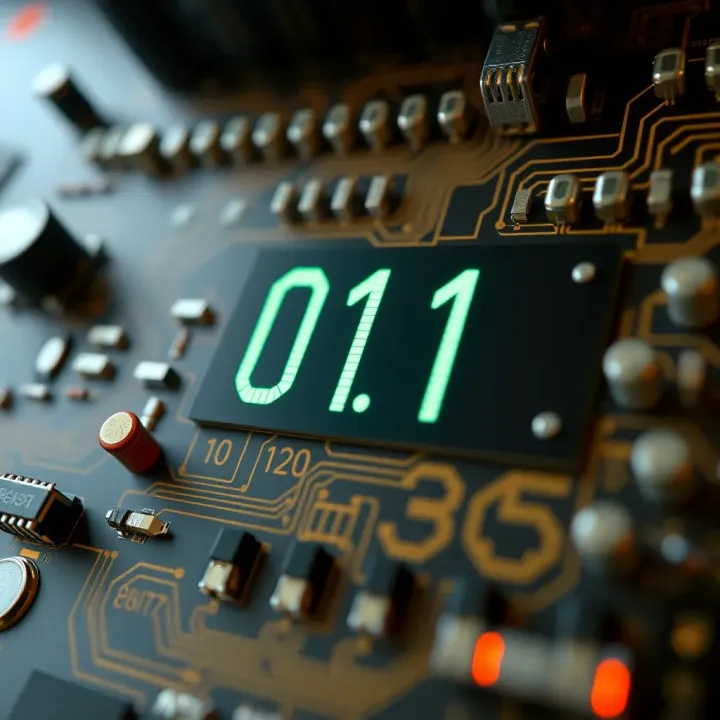 Binary Addition Applied in Digital Electronic Circuit Circuit schematic illustrating binary addition in digital electronics